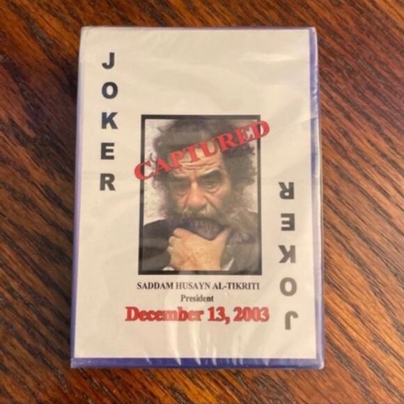 NEW Vintage Saddam Husayn Al-Tikriti Playing Cards - Picture 2 of 3